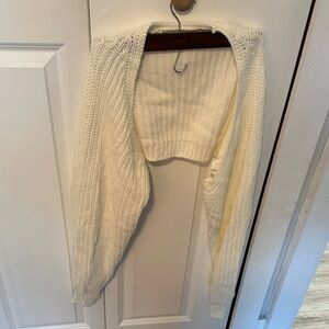 Cozy White Knit Sweater